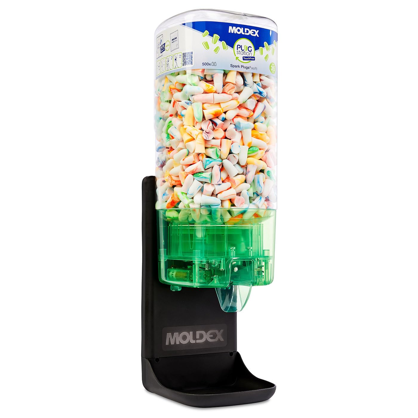 Gehörschutzspender PlugStation TouchFree m.Füllung Spark Plugs (500 Paar) MOLDEX