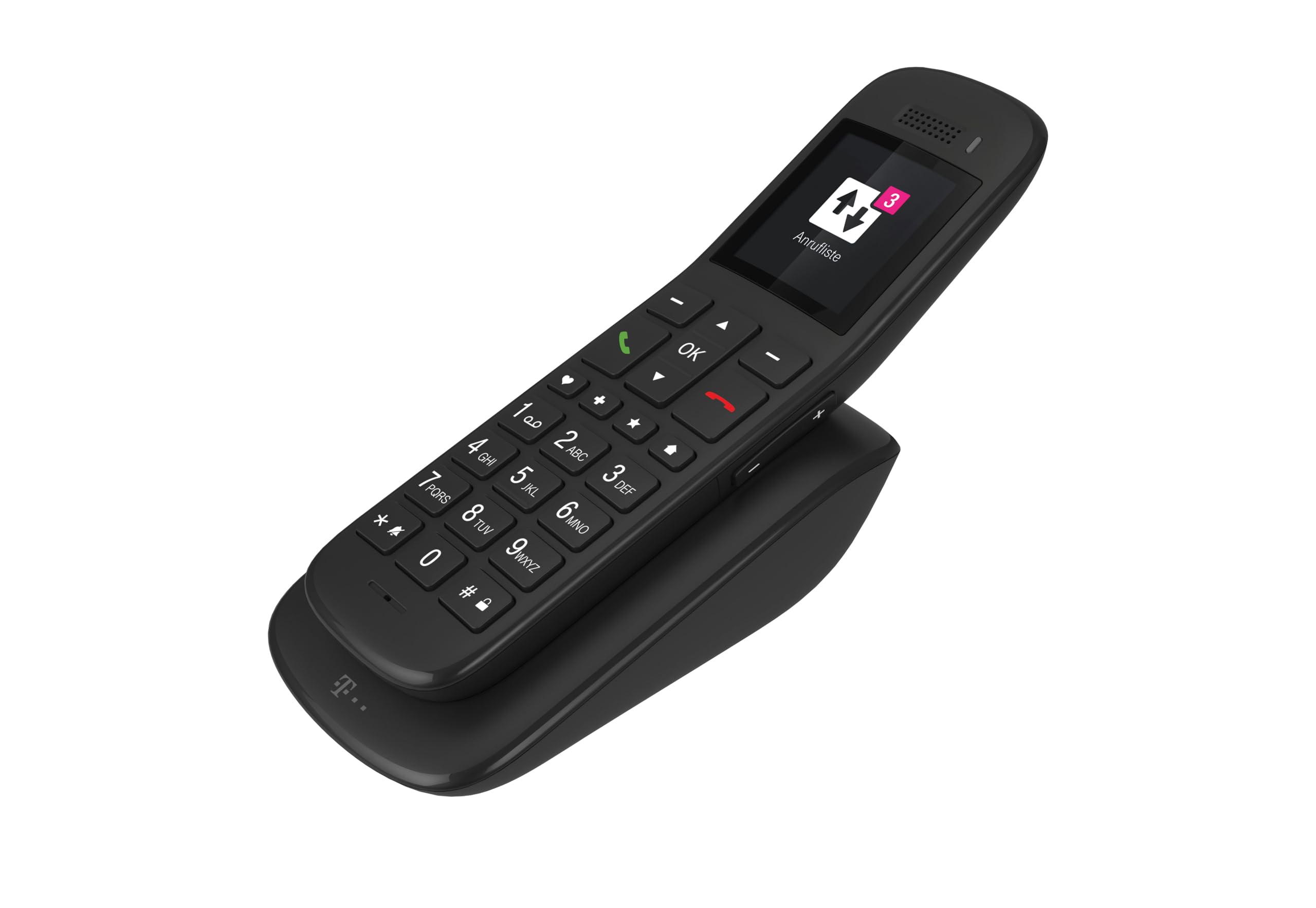 Telekom Speedphone 32 Großtastentelefon Schwarz 2" Festnetztelefon kabellos DECT Basis HD-Stimme