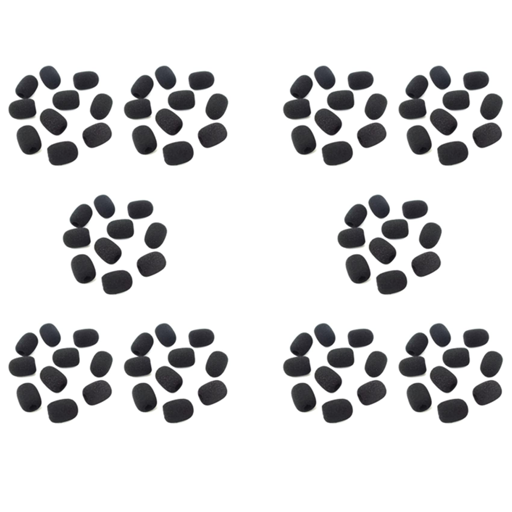 1000 sztuk zestaw słuchawkowy mikrofon grill szyba przednia gąbka czarna osłona mikrofonu 30 mm x 8 mm