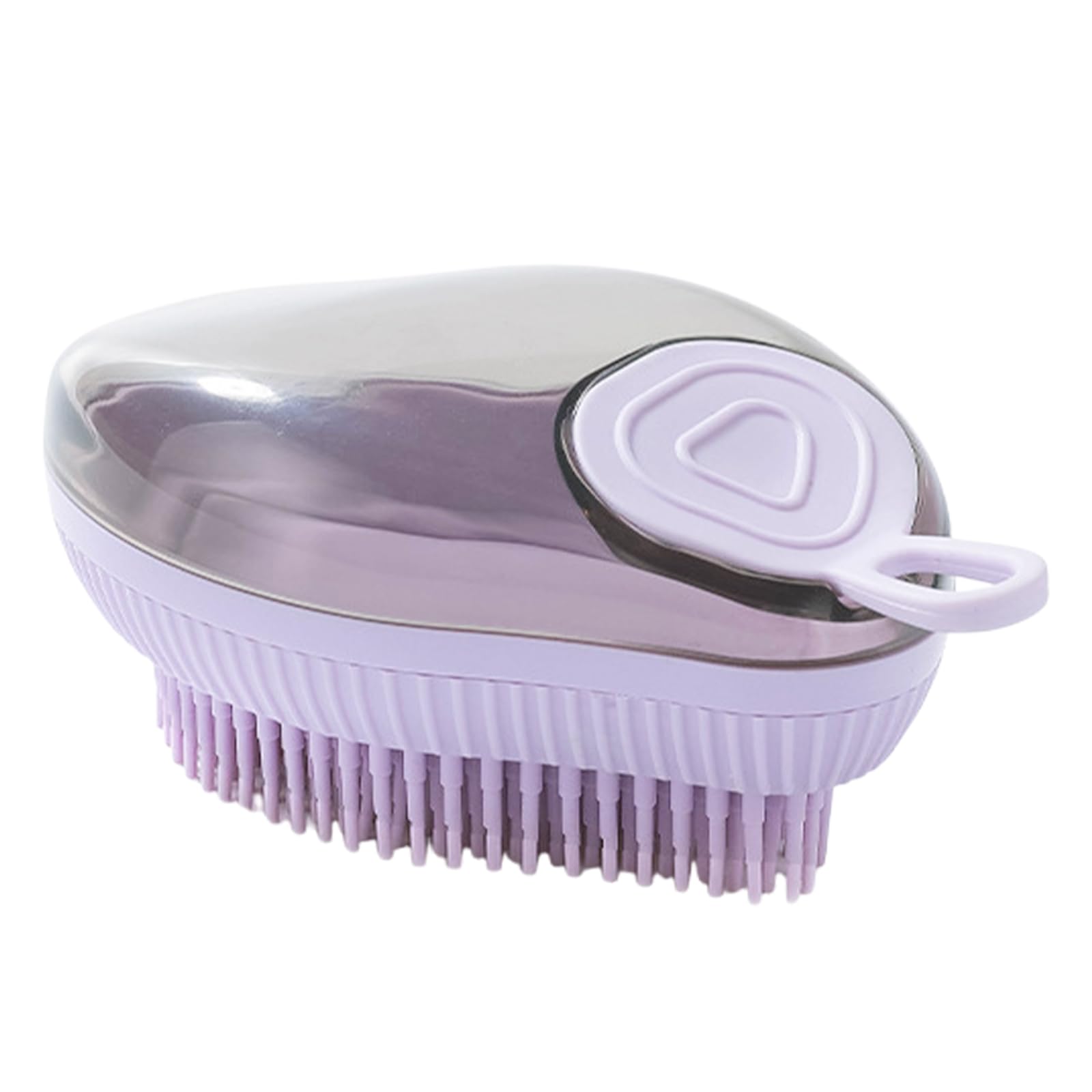 Brosse de Bain en Silicone Souple pour animaux de compagnie Accessoire de Toilettage avec Réservoir et Distributeur d'Eau et Shampoing Massage pour Chiens & Chats à Poils Courts/Longs