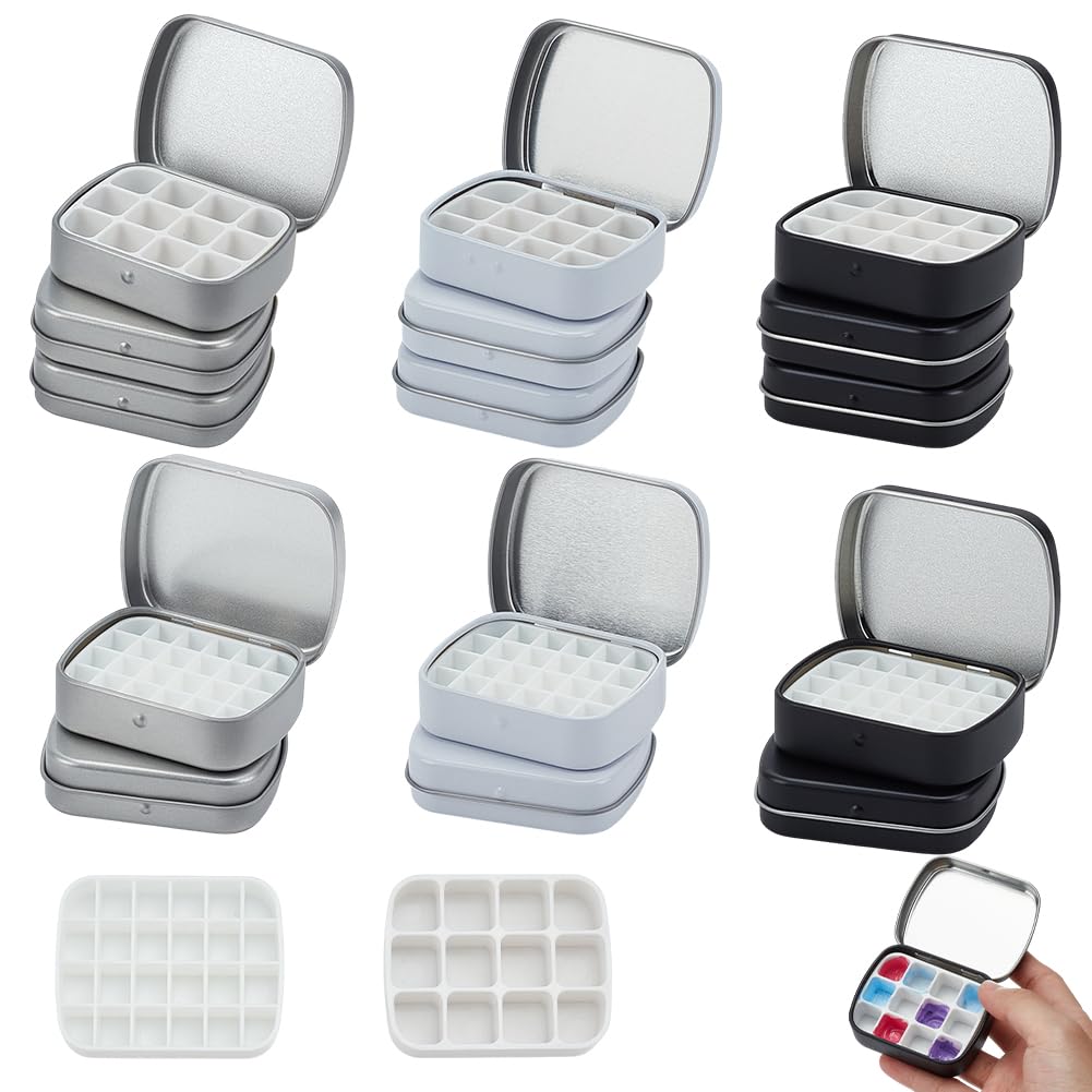 Cajas de lata de acuarela WEBEEDY regalos únicos para artistas en un kit de pintura de metal
