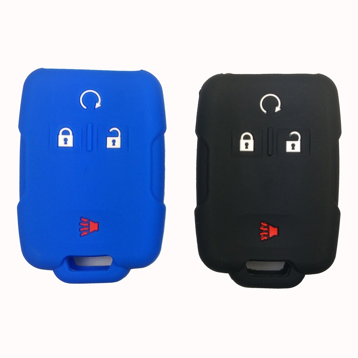 Coolbestda2Pcs Key Fob Cover Case Protector Remote Glove Keyless Jacket for 2019 2020 2021 Chevrolet Silverado 1500 2500 Colorado Tahoe Suburban GMC Sierra Yukon Canyon Cadillac M3N32337100