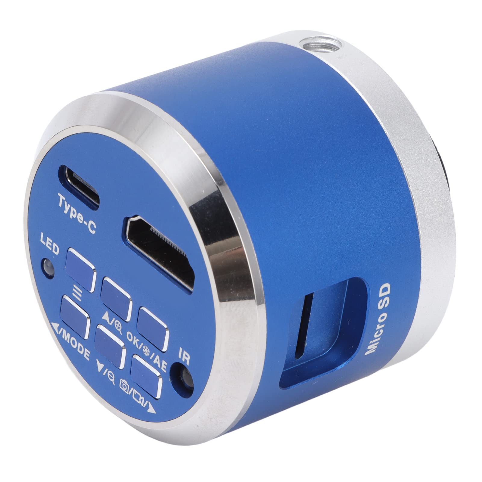 Fotocamera per Microscopio 4K UHD 30FPS, Videocamera Industriale HDMI USB, Fotocamera per Microscopio Digitale Elettronico con Montaggio a c con Sensore Cmos ad Alta Sensibilità(Spina UE)
