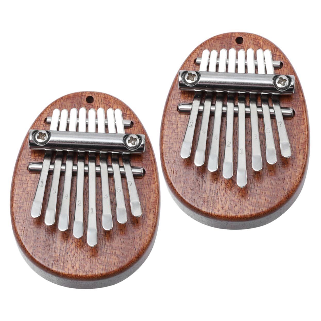 COSMEVIVI Stainless Steel Solid Wood 8 Key Thumb Piano Portable Mini Kalimba Ideal for Piano Training and Music Lovers