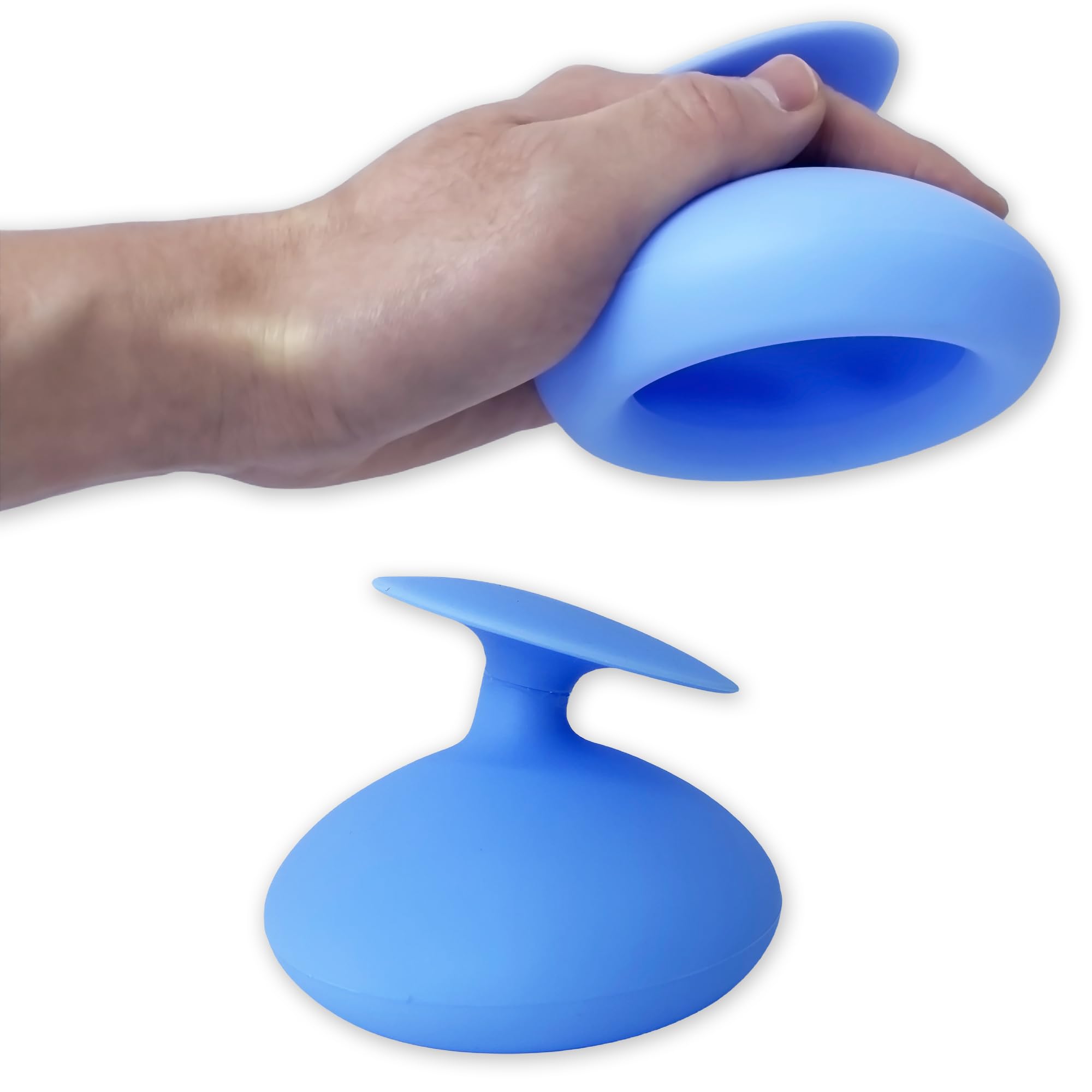 SADIKALO Mucus Removal Device - Chest Percussion Cup Portable Silicone Flutter Phlegm Remover for Adults