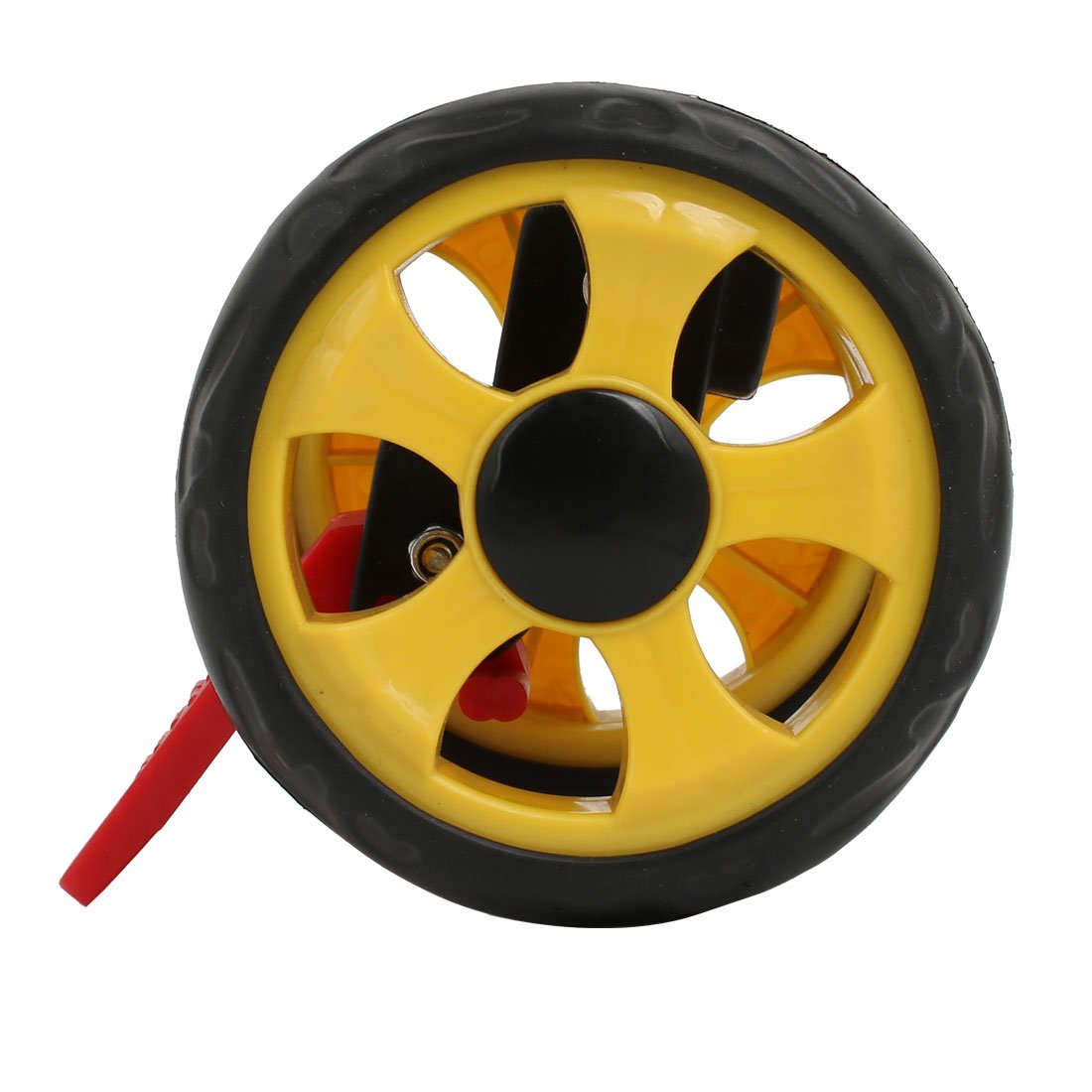 Aexit 150mm diameter plastic double wheel stroller swivel pulley roller for 25mm tube
