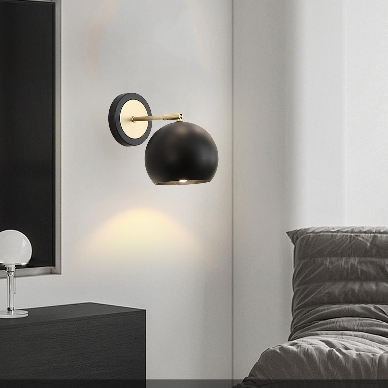 Lampade da Parete Moderne Europee da Comodino, faretto Flessibile a LED, faretto da banco, Illuminazione da Lettura, Illuminazione a Tubo Curvo, Luce a Striscia Semplice