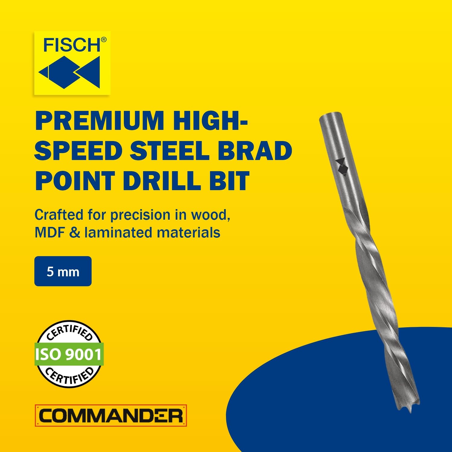 Fisch Brad Point Drill Bits - Precision Woodworking -2