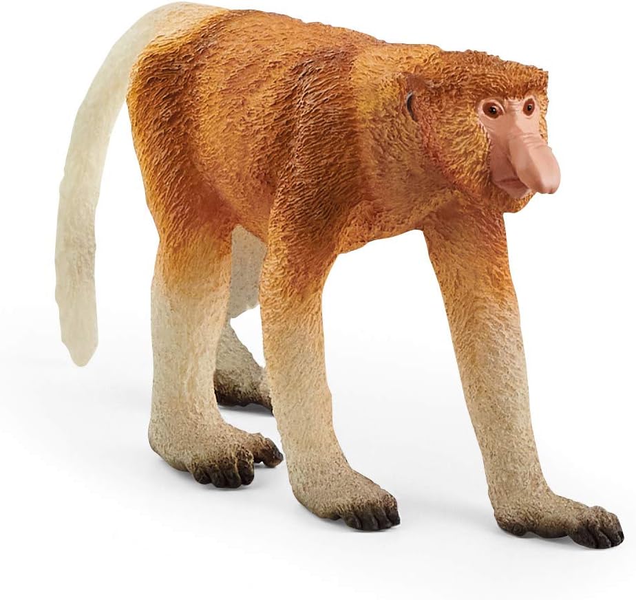 SCHLEICH 14846 Proboscis Monkey Wild Life Toy Figurine for children aged 3-8 Years