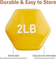 Vista 3 de Yaxa Basics - Mancuernas con revestimiento de vinilo para mano