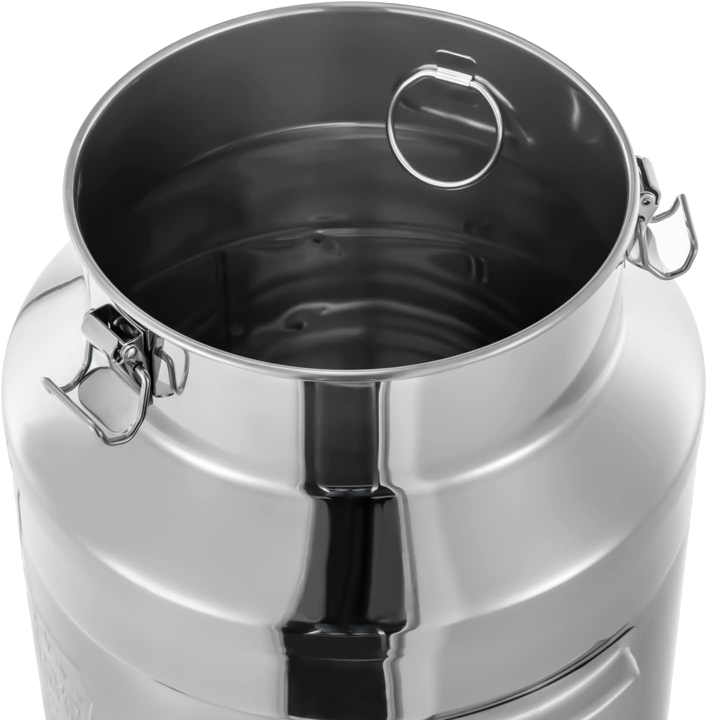 35 Liter 9.24 Gallon Stainless Steel Milk Can Wine Milk bucket Wine Pail Bucket Milk Can Tote Jug with Faucet Sealed Lid Heavy Duty (35L,With Faucet)