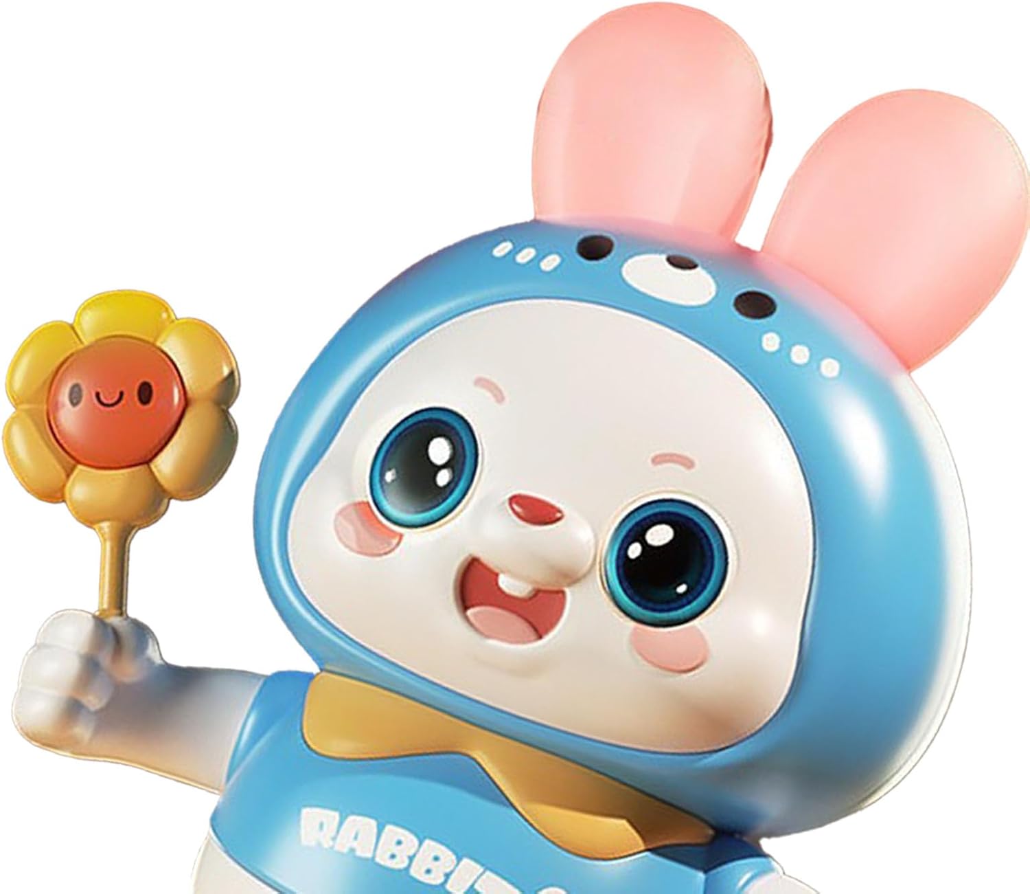Electronic Musical Dance Bunny Toy, Interactive Dancing and Singing Bunny Toy for Newborns, Ideal for Home and Outdoor Use, for Infant Head Up Training (Blue)