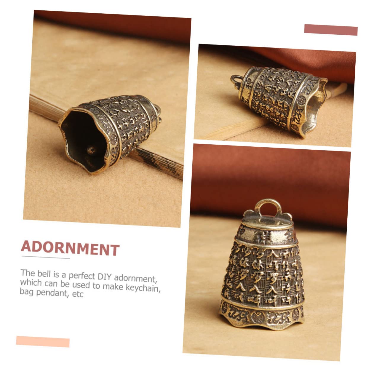 SHINEOFI Campana In Ottone Piccole Campane Per L'Artigianato Mini Campanelli Di Fascino Retro Jingle Bell Campana Fai Da Te Decorazione Fascino Del Pendente Della Campana Campane