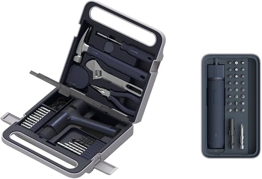 HOTO Cordless Brushless Drill Tool Set Bundle with 3.6V Cordless Screwdriver Set