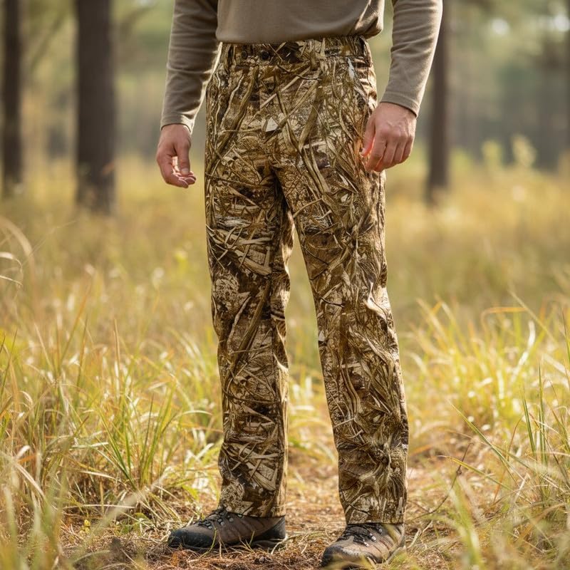Men's Camouflage Series Pants Wrinkle Resistant Back Pockets Multiple Colors for Casual Outdoor Wear
