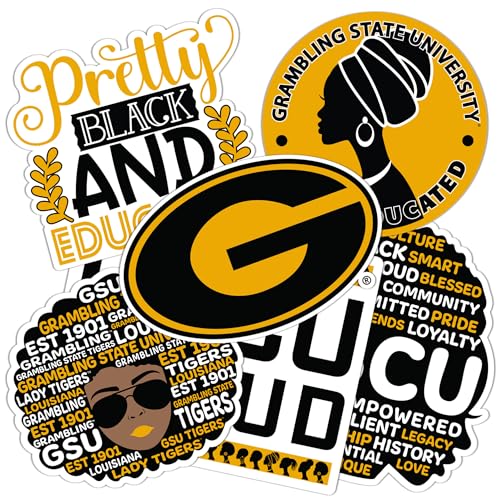 Autocollant Tigers Grambling State en vinyle pour ordinateur portable T2-HBCU C