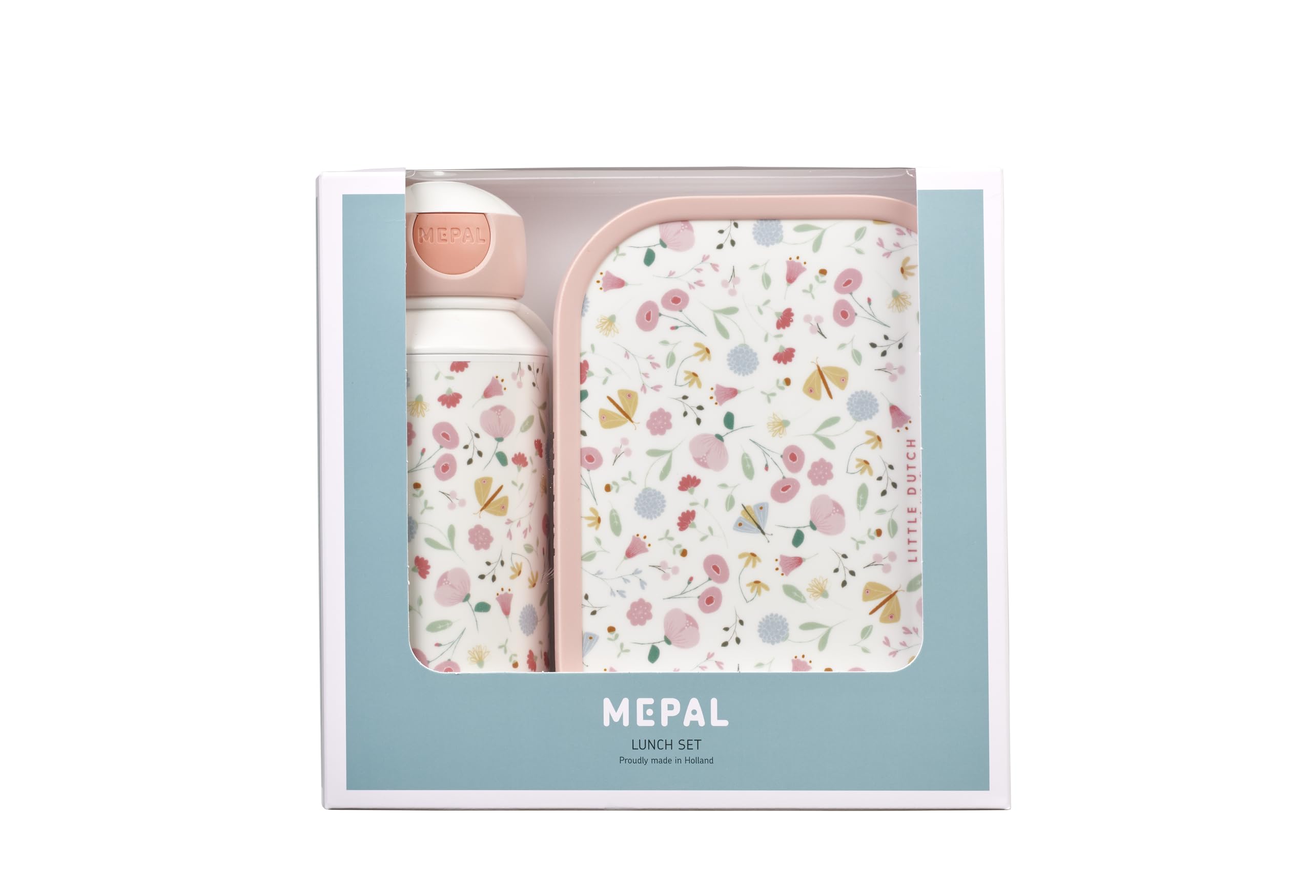 Mepal Campus Lunch Set For Children - Pop-up Drink Bottle & Lunch Box - BPA- Free - 400 Ml + 750 Ml - Frozen 2
