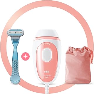 جهاز إزالة الشعر PL1014 سيلك اكسبرت من براون؛ ميني اي بي ال بلانكو/زهري مع كابل