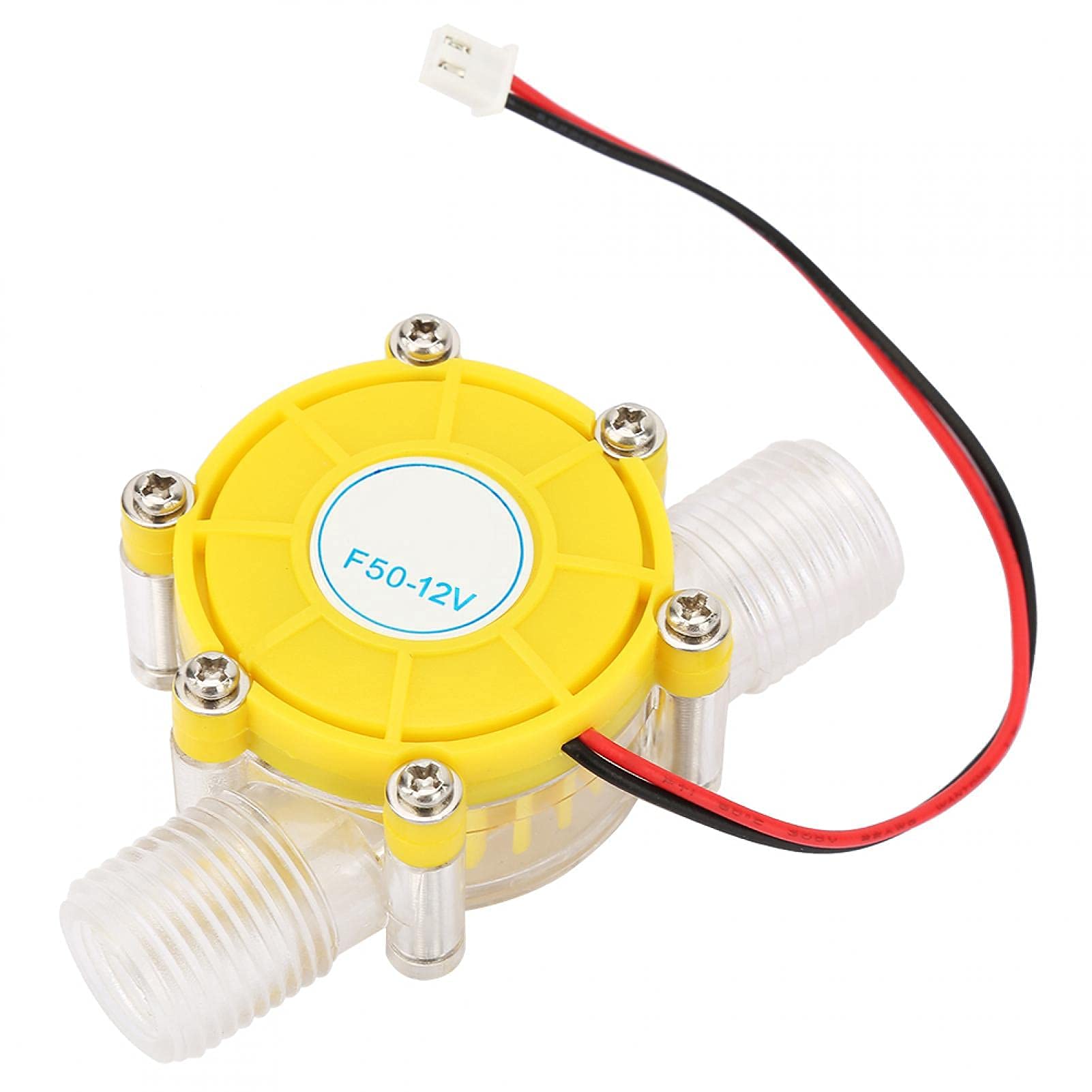 Generator Turbin Wodnych Micro Hydro Generator Narzędzie do ładowania Power Water Flow Generator Żółty(F50 12V przezroczysty żółty)