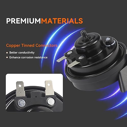 Miniatura 5 de GAMPRO G160175 Reemplazo de bocina eléctrica de doble tono de 12 V para cualquier vehículo - Negro