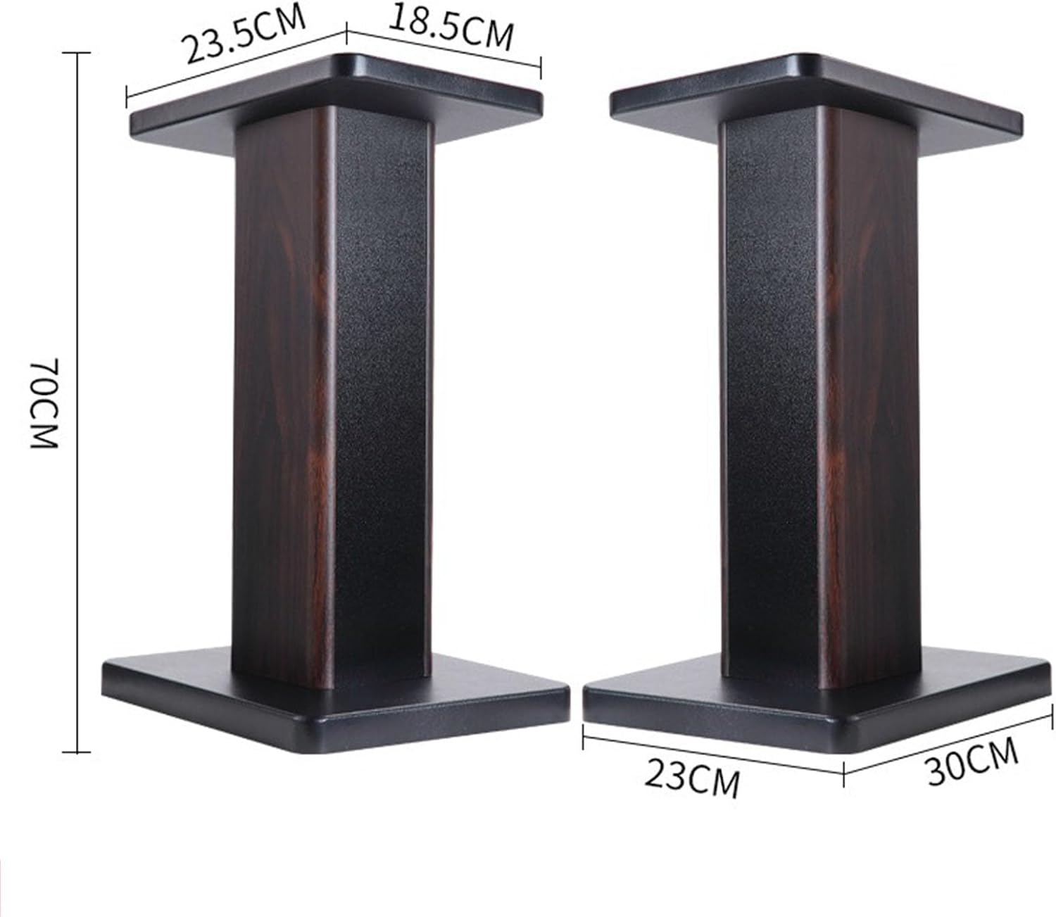Universal Speaker Stand Hollowed Stands, Floor Bookshelf Speaker Stand Surround Sound Home Theater, Heavy Duty Surround Sound Speaker Stands