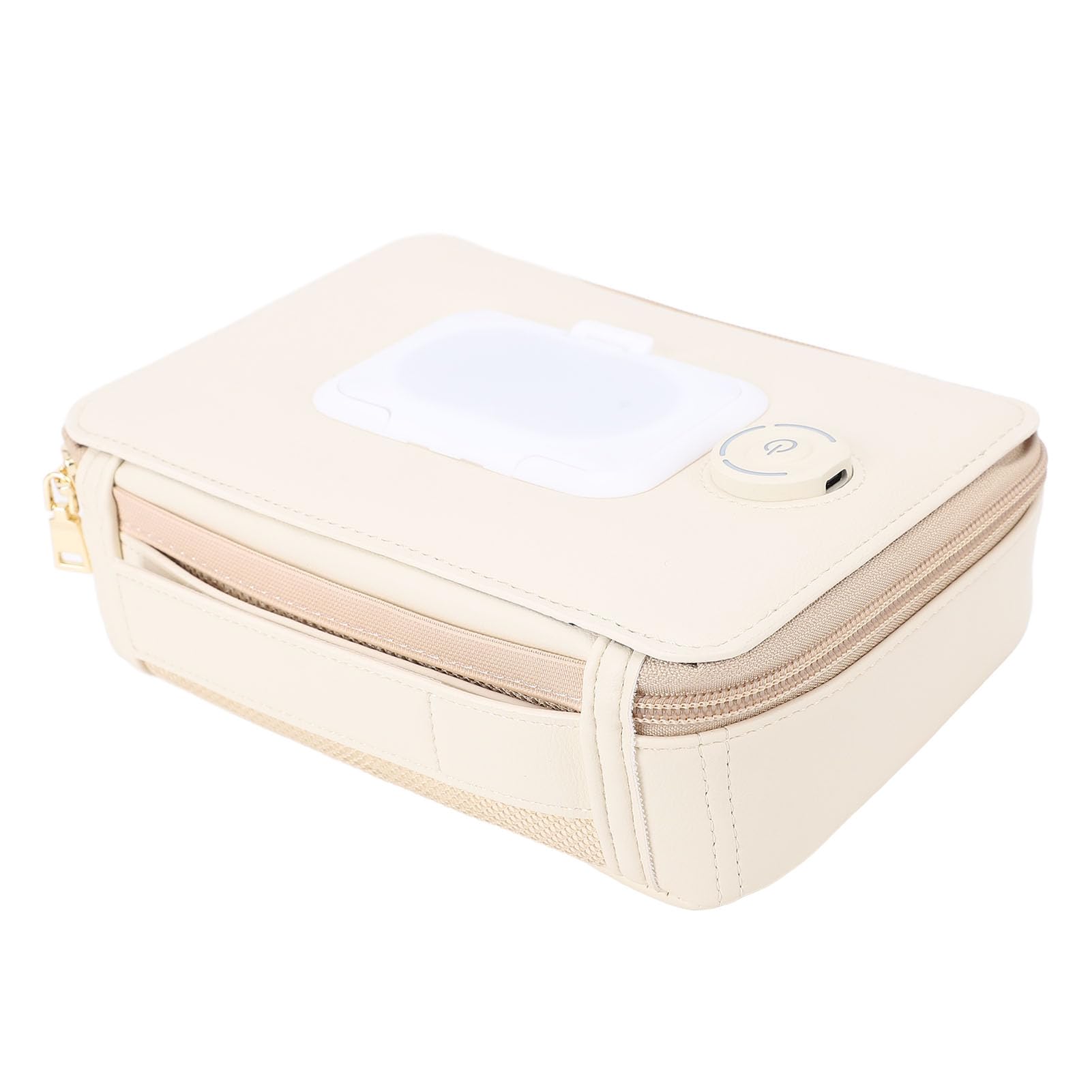Generic Calentador de Toallitas Húmedas para Bebés Dispensador Diseño Elegante Calentamiento Constante para Uso Doméstico Cuero de PU 268 G