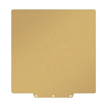 Gold PEI Build Plate for Adventurer AD5X/5M/5M Pro, Textured PEI Spring Steel Flexible Platform Heated Bed for Neptune 3 Pro/4, Kobra, Ender 3/3 Pro/3S1/3v2, CR 20/CR 20 Pro, Ender 5/5 Pro