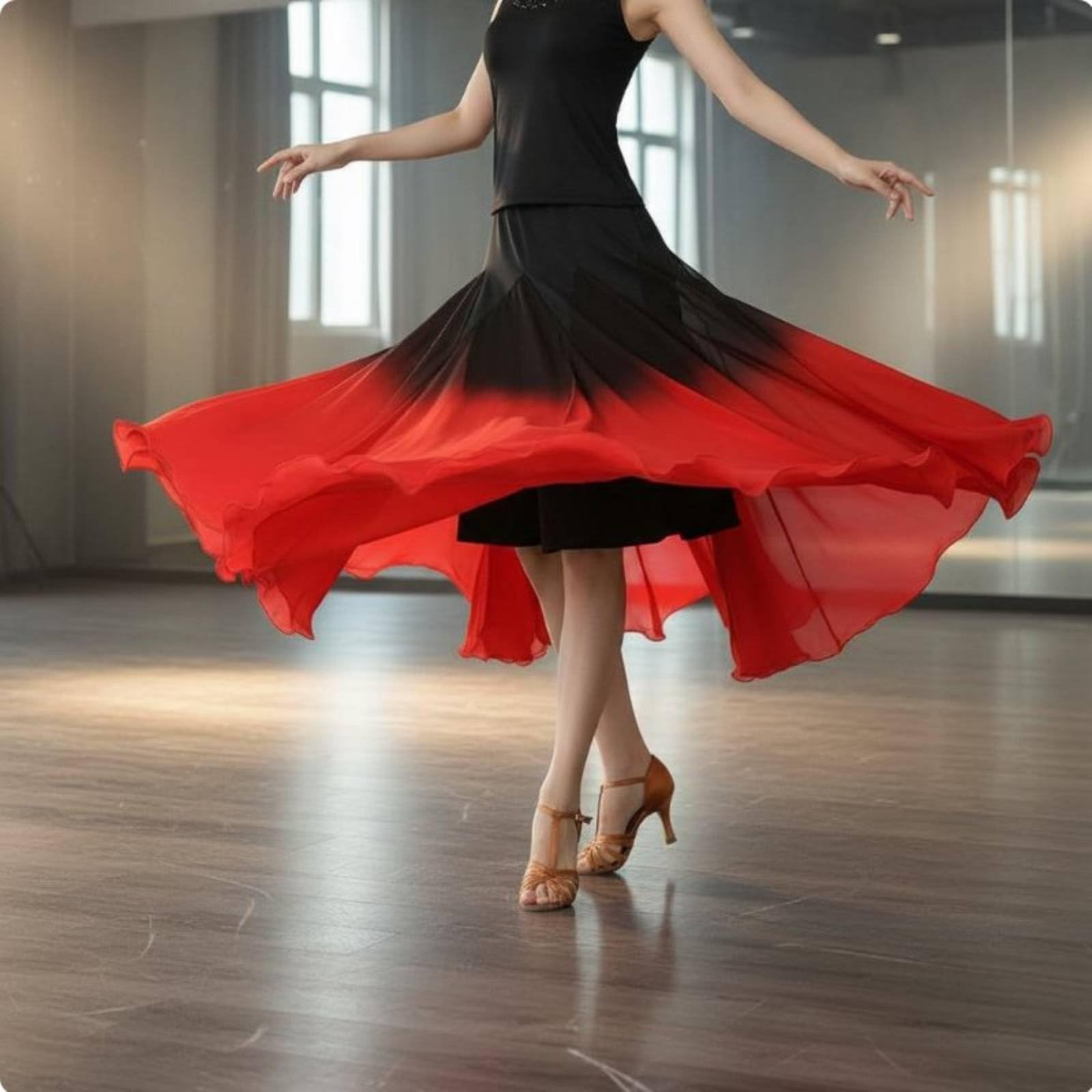 Jupe Longue Danse Salon Taille Élastique, As4, Alpha, Numeric_10, Numeric_10, Numeric_100, Regular, Regular, Array, Rose Vif