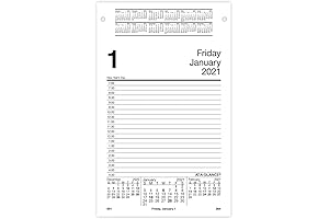 2021 Daily Desk Calendar Refill: Never Miss a Day!