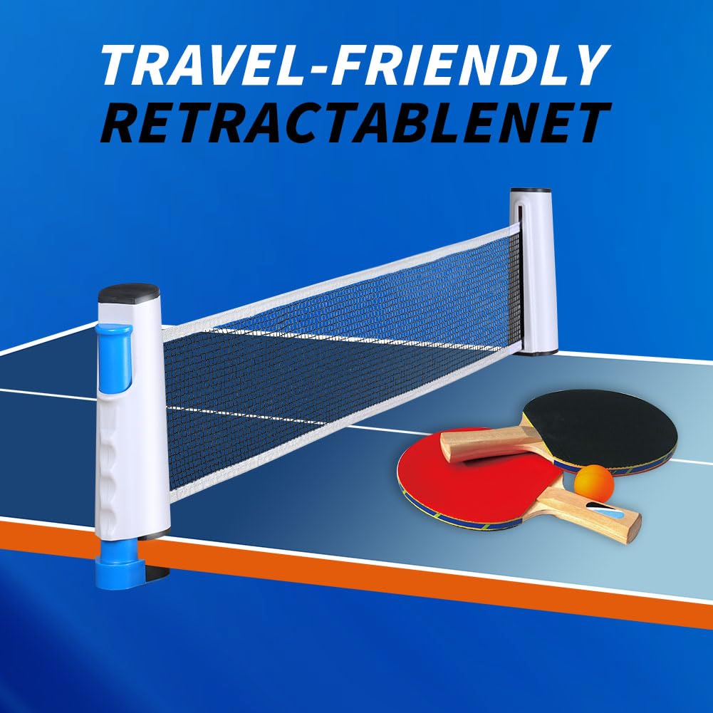 Rete Ping Pong Retrattile - Estendibile Fino A 170 Cm Per Qualsiasi Tavolo - Foto 10