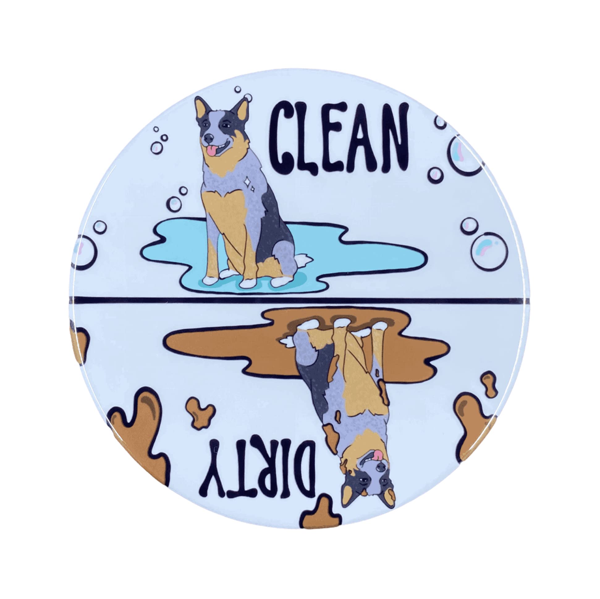 Blue Heeler Australian Cattle Dog Dishwasher Magnet Handmade Kitchen Cleaning Accessories and Decor