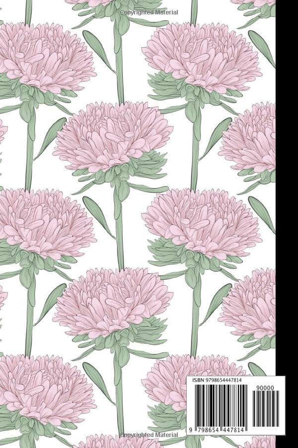 Notebook: Aster Notebook, Aster Themed Gift For Aster Flower Lovers And Aster Lovers, Aster Journal, 6 x 9 in - Image 2