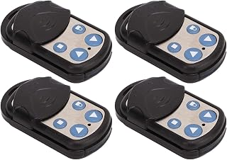 433MHz Garage Door Remote, Cloning Key Fob Learning Codes Waterproof One Button Antitheft for Electric Rolling Doors Gates