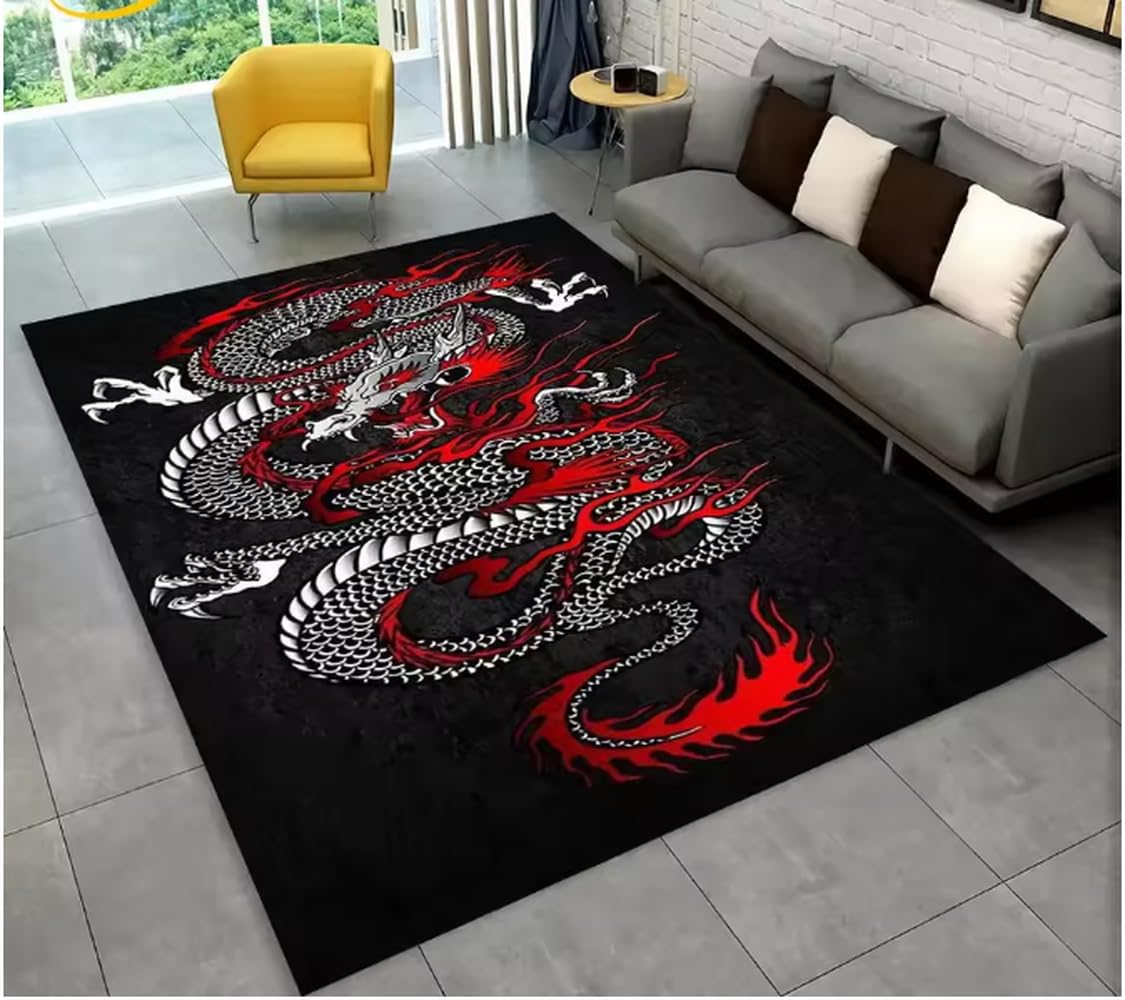 Tapis dessin animé dragon paillasson cuisine et grand tapis de sol
