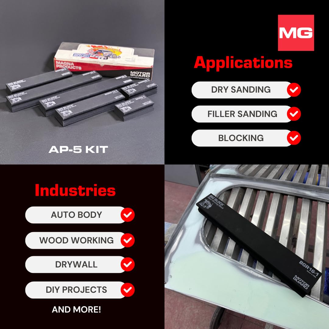 Motor Guard BGR161 Sanding Block - Rigid PSA -6 Motor Guard BGR161 Sanding Block - Rigid PSA -6