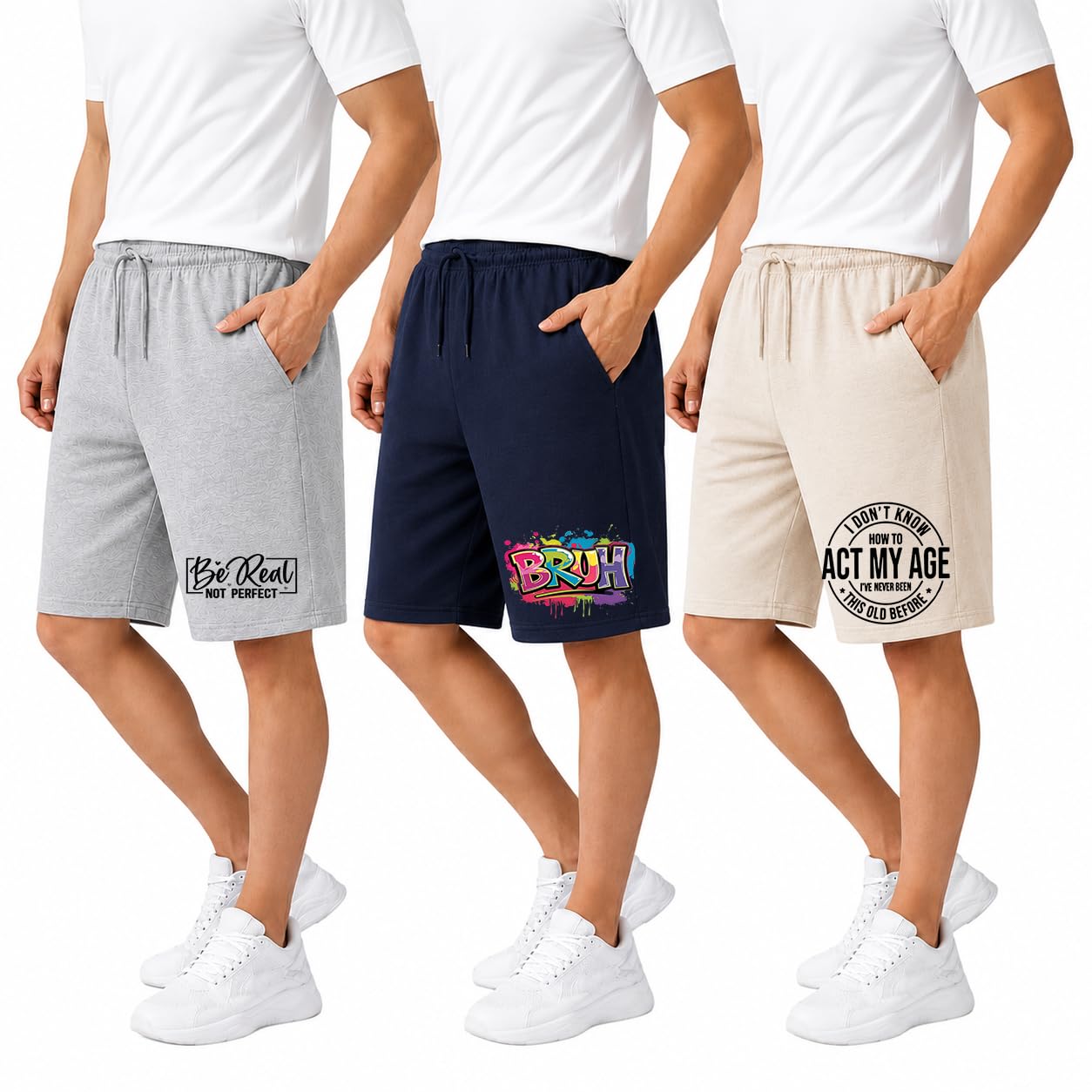 Men's Printed Cotton Shorts Combo Pack of 3 | Regular Fit | Soft & Breathable | Casual & Lounge Wear-picture-52