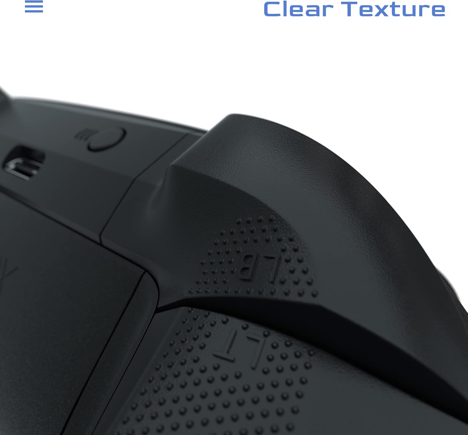 Benseager Replacement Bumper for Xbox Series X Controller, LB RB Bumper Button Replacement Parts for Xbox Series X/S Controller (Black)