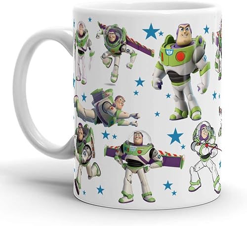 Taza Buzz de 11 onzas 15 onzas collage de Lightyear de cerámica blanca regalos clásicos para té café con leche chocolate o café