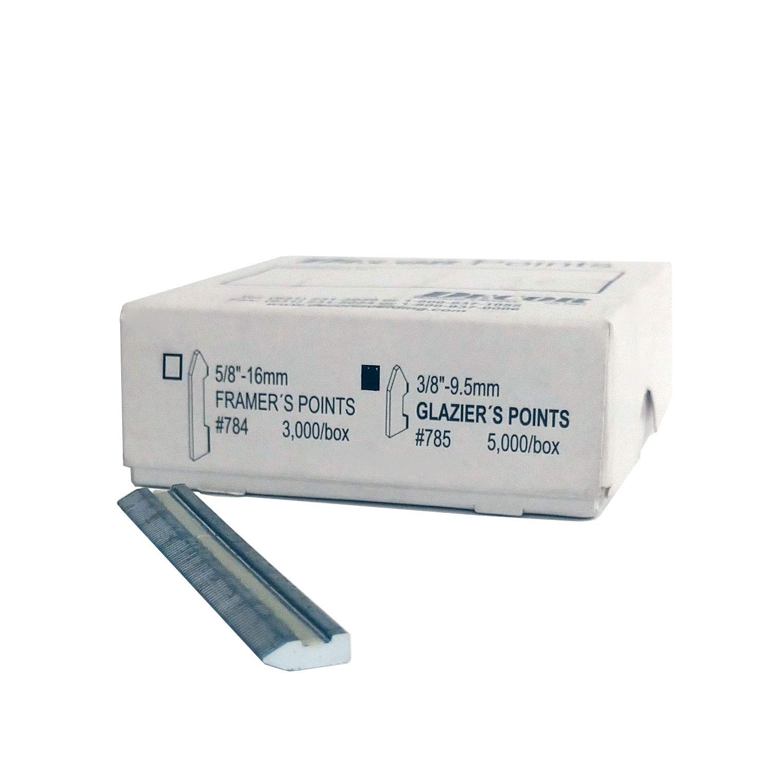 Framer Supply Wax Free Stacked Framer Points for Fletcher 07-500 FrameMaster Driver, Silver, 3/8" Long, Pack of 5000