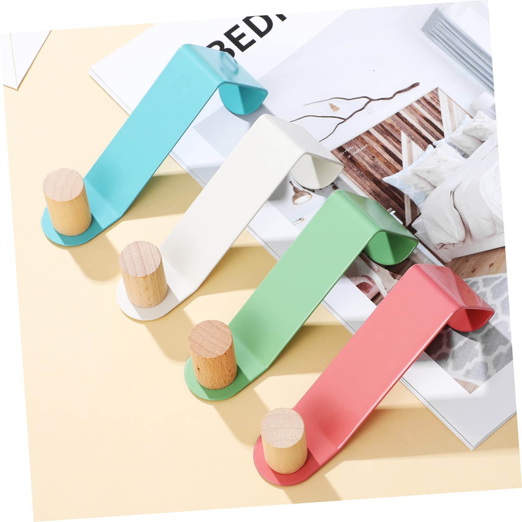 Zerodeko 8piezas Gancho De Puerta De Color Percheros Para Puertas Ganchos Para De Dormitorios Ropa Sombreros y Bolsos Baño o Habitación