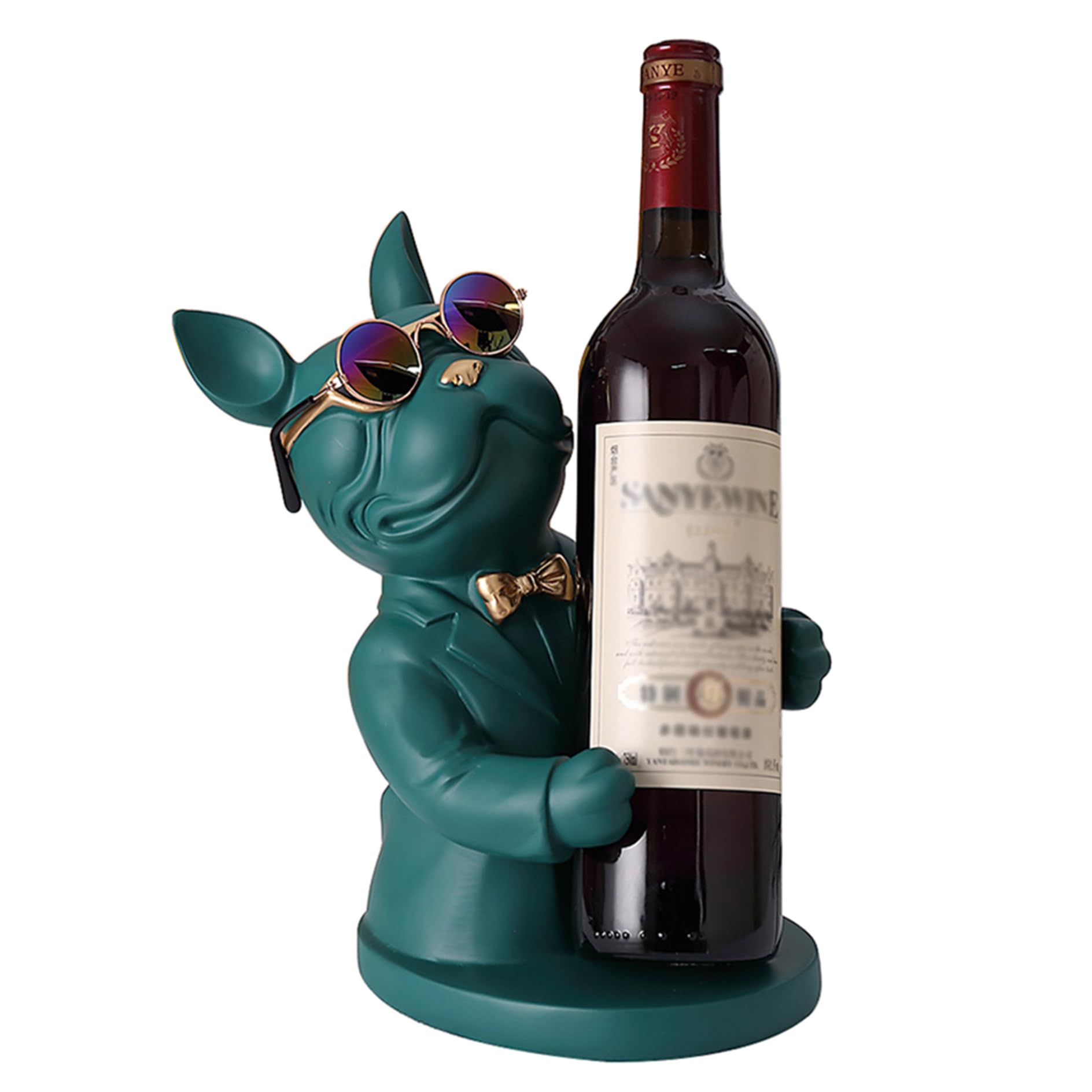 Totenkopf Flaschenhalter Aus Metall - Steampunk Wein & Whisky Ständer