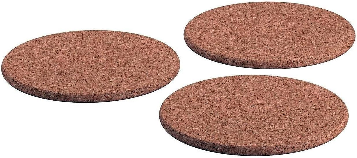 Heat Trivet Table Mat Cork Diameter 19 cm 3er Set 19cm