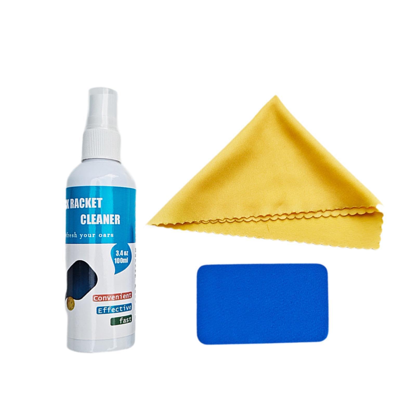 lopituwe Optimal Paddle Performance With Pickleball Cleaner Spray Effectively Removes Dust And Debris For All Paddle Faces Pickleball Racket Cleaner Care, With Sponge, 14.5x4cm