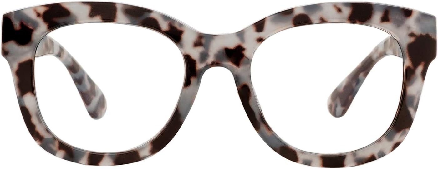 AMOMOMA Retro Oversized Reading Glasses for Women Blue Light Blocking Computer Readers Spring hinge AM6003