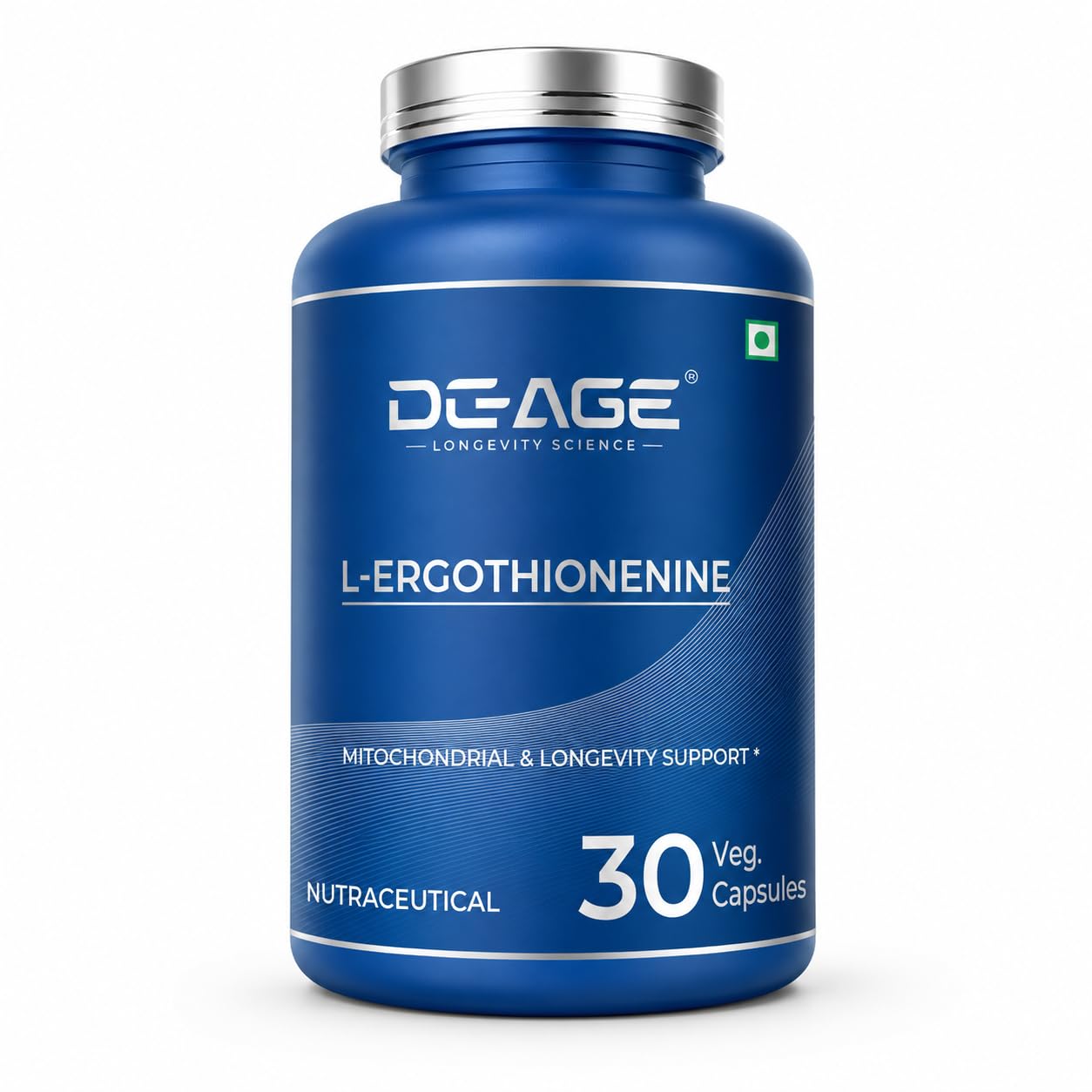 DeAge MitoPrime L-Ergothioneine - 30 Veg Capsules | Antioxidant Supplement to Support Cellular Energy, Mitochondrial Health & Healthy Aging-image-26