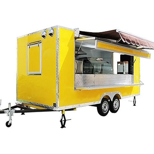 Fully Equipped Commercial Food Trailer/Restaurant Truck, Integrated efficient Cooking Area, Designed for Starting a Mobile Restaurant Business, with a Solid Structure.