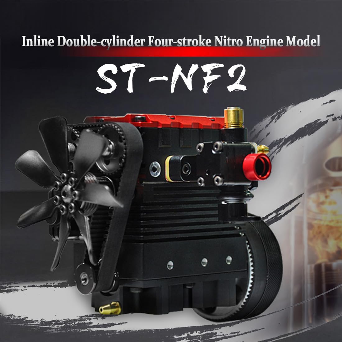 SEMTO Engine ST-NF2 Mini Engine Kit, L2 Metal Engine Inline