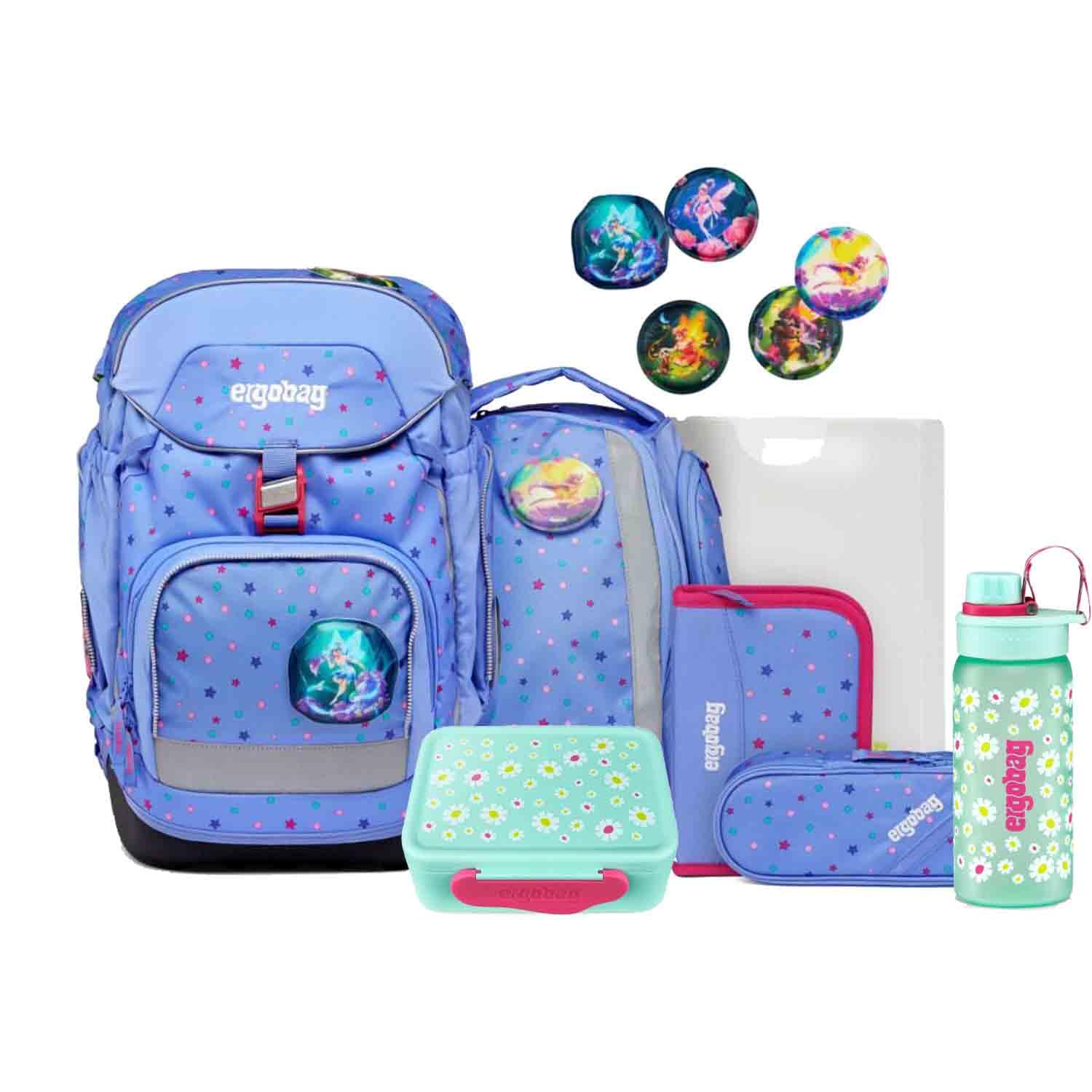ergobag Pack Schulrucksack Set 8tlg. inkl. Lunchset (Bärzaubernd)