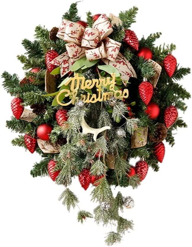 Couronne de Noël pour porte d'entrée : sublimez votre décoration extérieure