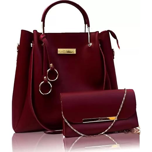 Fortify Style Leatherette Handbags Combo of 2